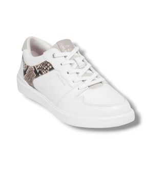 Cole Haan Women's Grand Crosscourt Modern Tennis Sneakers White Leather Shoes